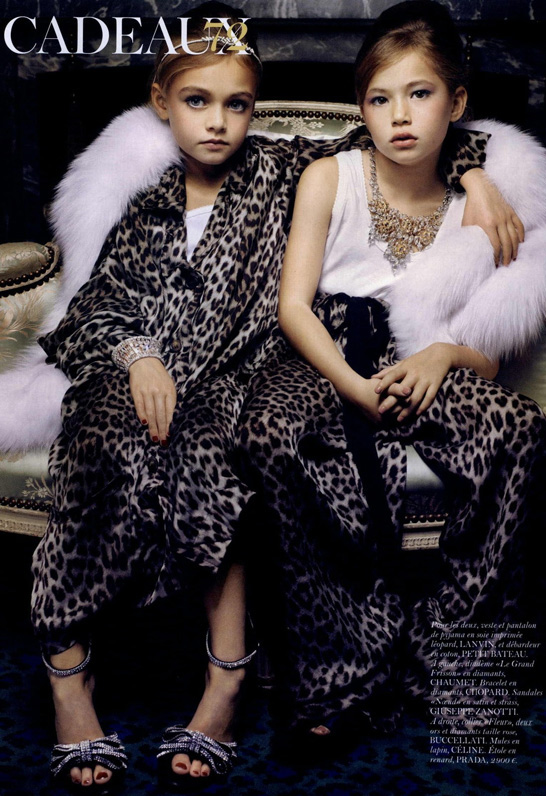 Маленькие модели в Vogue Paris (14 фото)