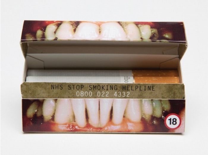 Ужасающий дизайн сигаретных пачек (5 фото)