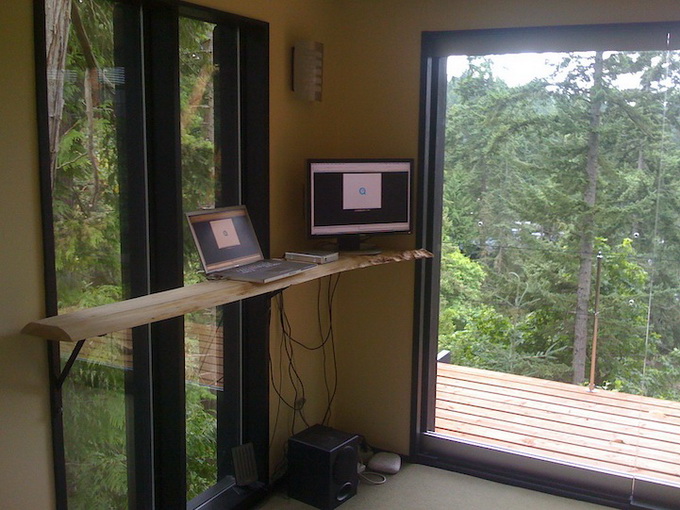 Лесной офисный куб (4 фото)