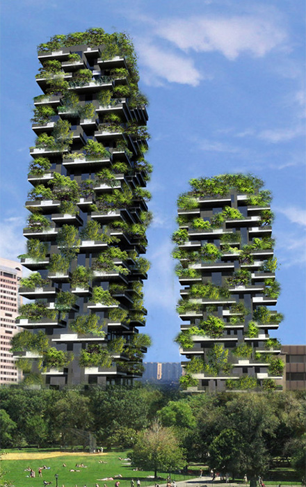 Многоэтажный лес - Vertical Forest от Stefano Boeri Architetti (12 фото)