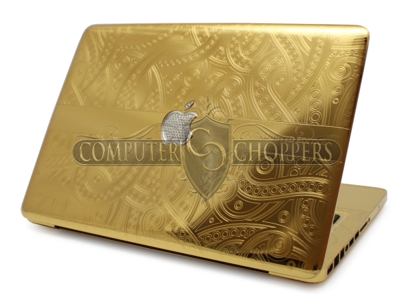 Макбук из золота от Computer Choppers (11 фото)