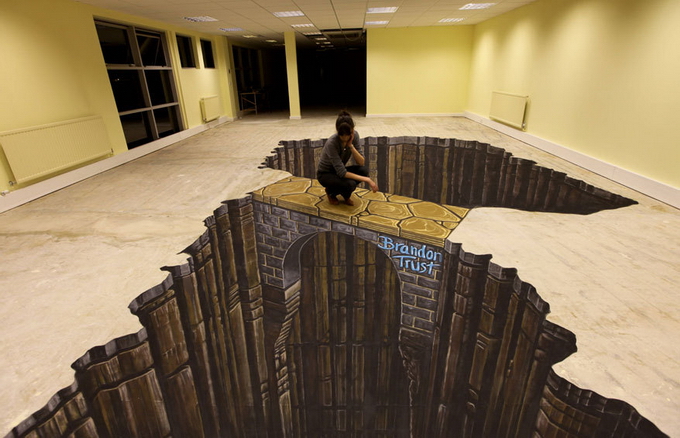 Рекорд Гиннесса по самому большому уличному 3D-рисунку в мире (26 фото)