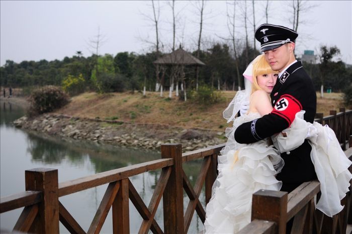 Фашистская свадьба (15 фотографий)