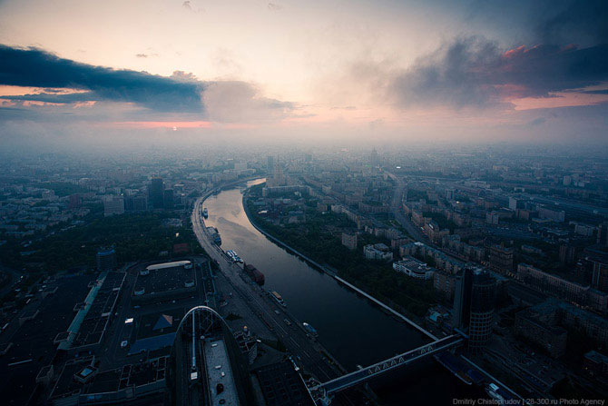 Невероятный рассвет над Москвой (53 фото)