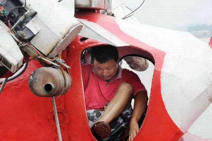 Китайский самолет-амфибия (6 фото)