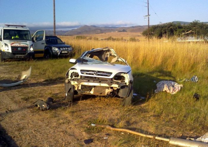 Авария! Столкнулись Opel и инкассаторский авто (5 фото)