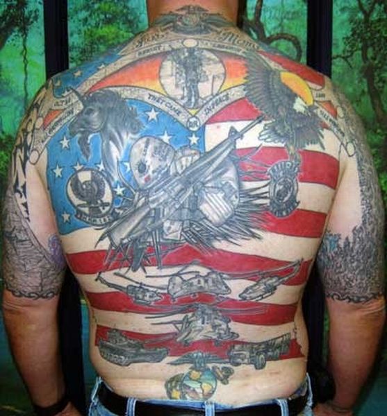 Татуировки американских солдат (40 фото)