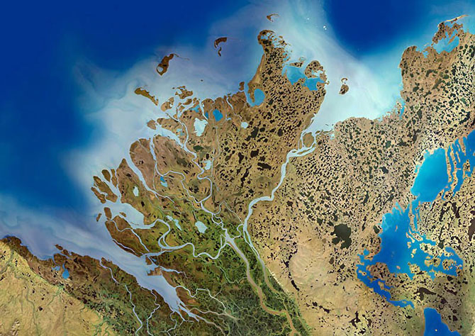 Как выглядят реки мира со спутника