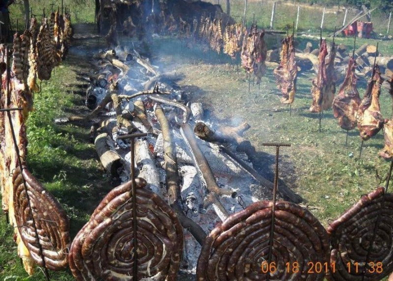 Барбекю для большого количества людей