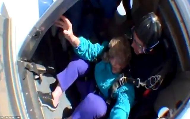 Пенсионерка чуть не умерла в прыжке (14 фото+видео)