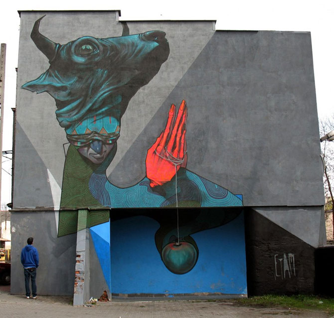 Масштабный стрит-арт польского дуэта Etam Cru