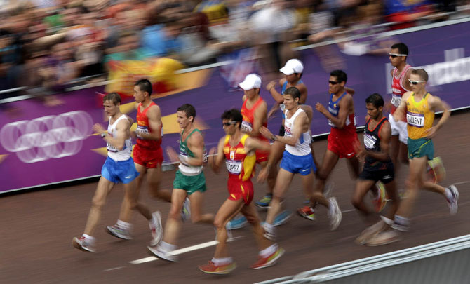 Летние Олимпийские игры 2012: спортсмены в движении