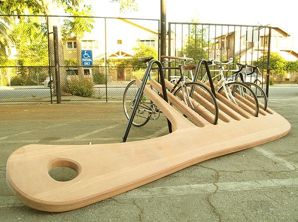 Необычные велосипедные парковки