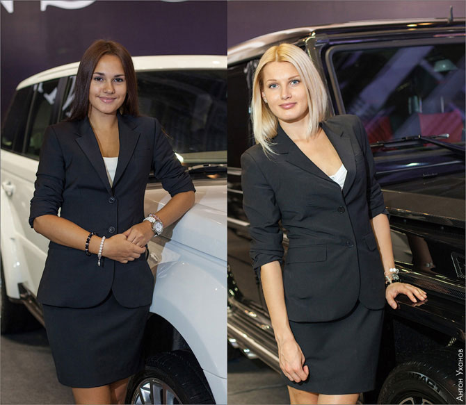 Девушки на Московском автосалоне 2012