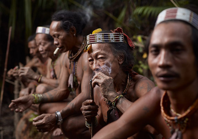 Портреты коренных жителей архипелага Ментаваи