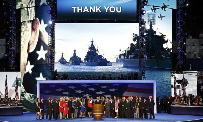 Российский флот на съезде Демократической партии США (5 фото)
