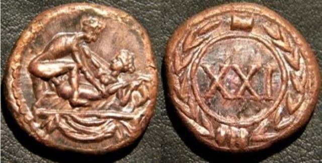 Древние эротические монеты (18 фото)