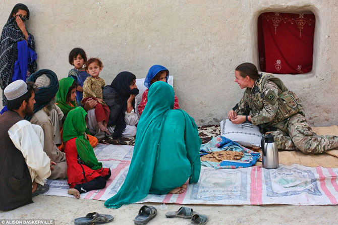  Британские женщины-военные в Афганистане