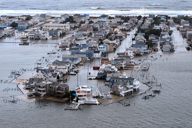 Разруха и хаос после урагана Сэнди