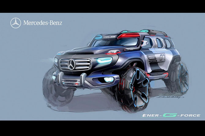 Представлен полицейский Mercedes будущего
