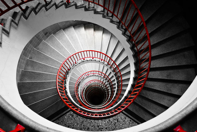 Калейдоскоп спиральных лестниц