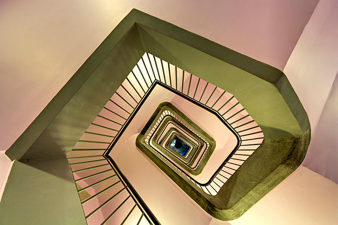 Калейдоскоп спиральных лестниц