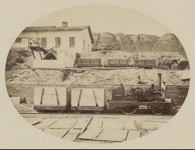 Фото одесского порта 1869 года