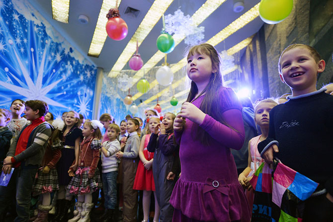 Новогодние праздники в России в фотографиях