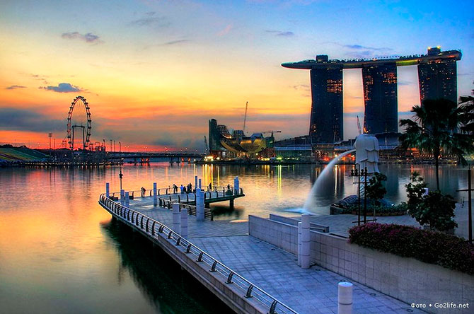 Marina Bay Sands - чудо света в Сингапуре