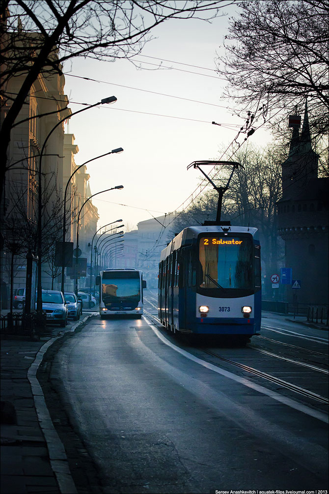 Общественный транспорт в Кракове
