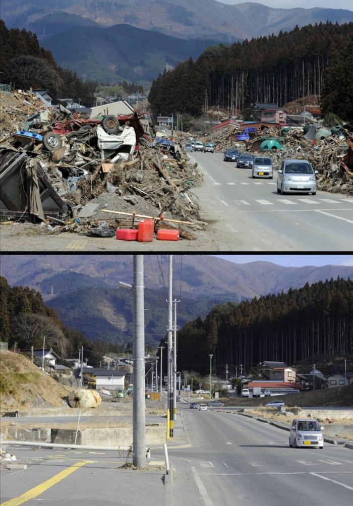 Цунами в Японии пострадавшие районы сегодня (17 фото)