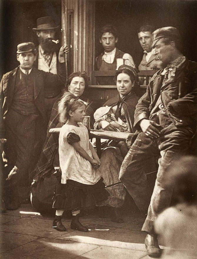 Уличная жизнь Лондона в 1876-1877 года 