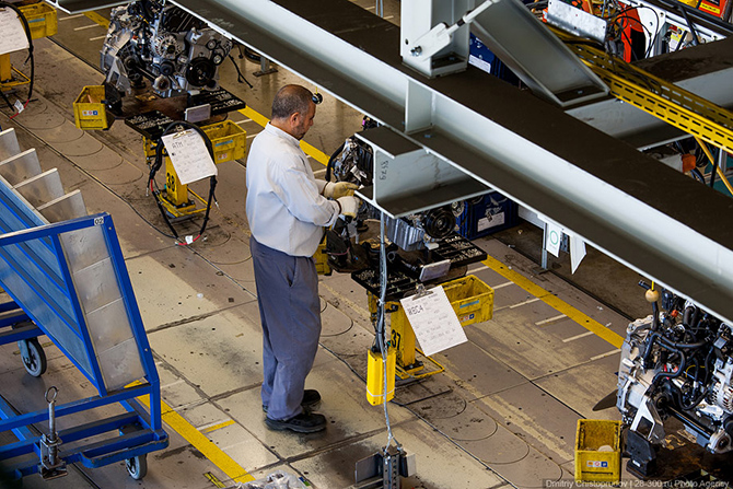 Завод по производству автомобилей Opel в Германии