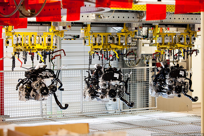 Завод по производству автомобилей Opel в Германии 