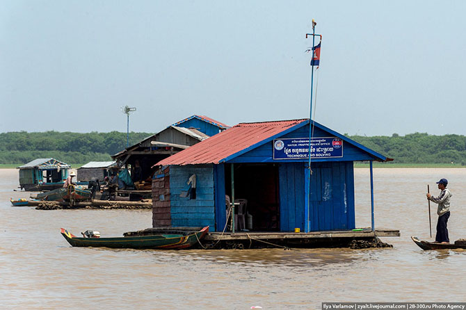 Плавучие деревни озера Тонлесап в Камбодже