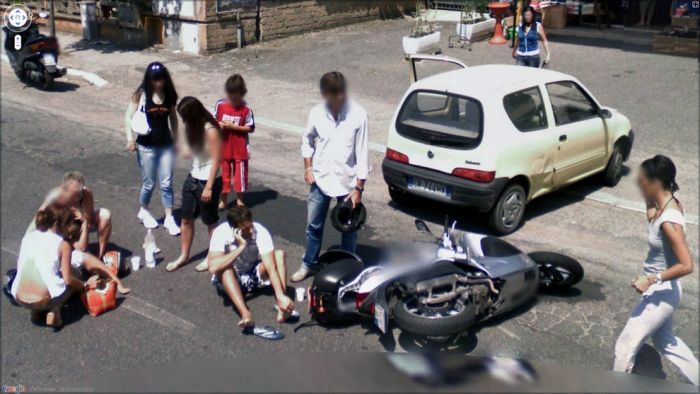 Странные фотографии с Google Street