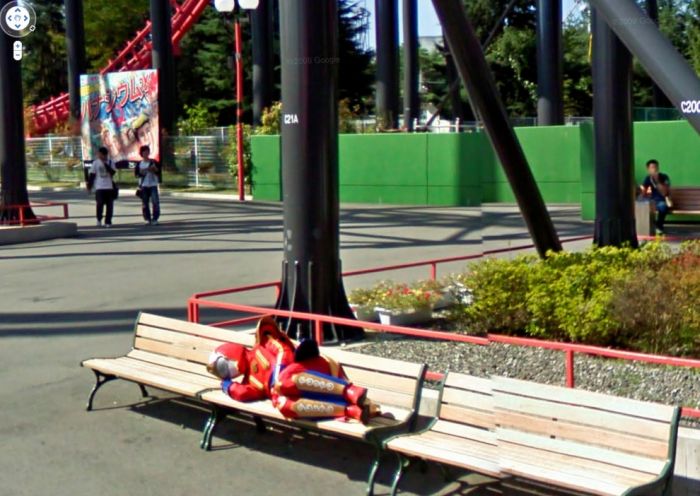 Странные фотографии с Google Street