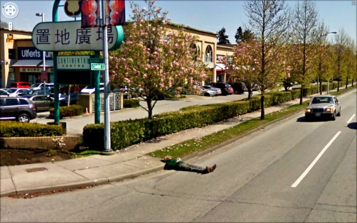 Странные фотографии с Google Street