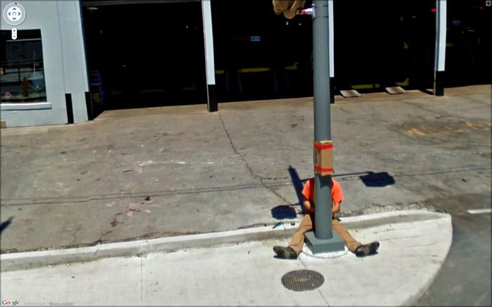 Странные фотографии с Google Street