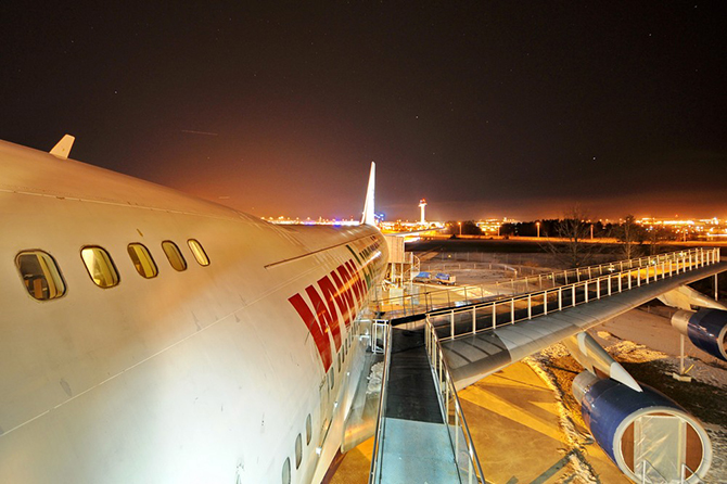 Испытано на себе: отель-самолет Боинг-747 в Стокгольме