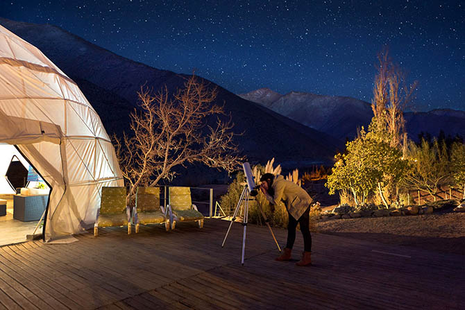 Отель Elqui Domos для любителей астрономии