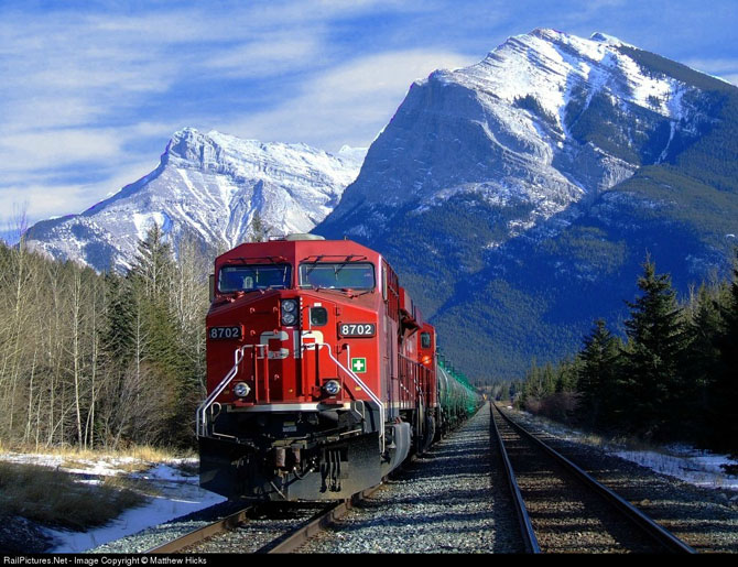 Пейзажи Канадской Тихоокеанской железной дороги