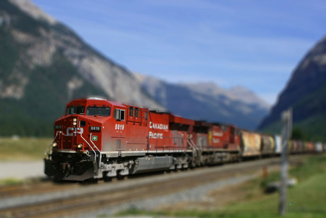Пейзажи Канадской Тихоокеанской железной дороги