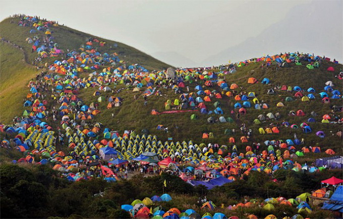 Фестиваль кемпинга в Китае (9 фото)