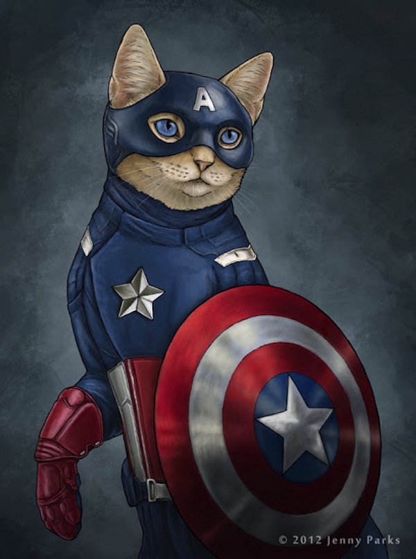 Коты-супергерои Дженни Паркс (14 фото)