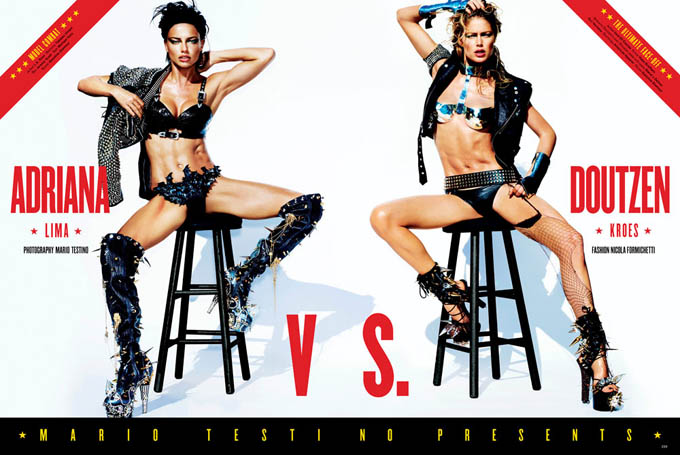 Адриана vs. Даутцен в V Magazine (5 фото)