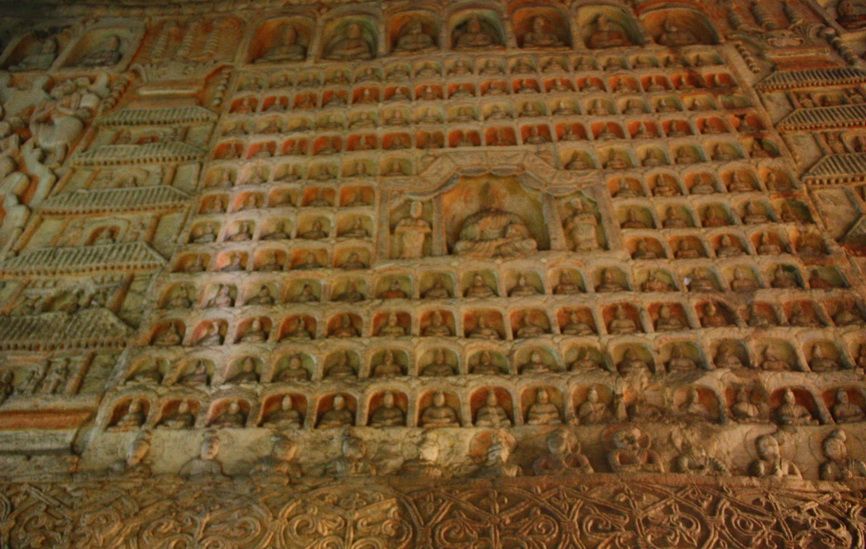 Юньган -буддийский пещерный монастырь (46 фото)