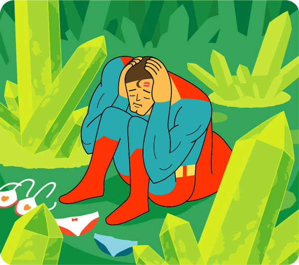 Супергерои в депрессии (12 фото)
