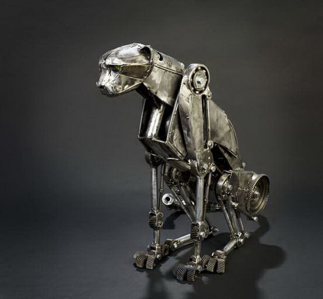 Стимпанк скульптуры животных Andrew Chase (10 фото)