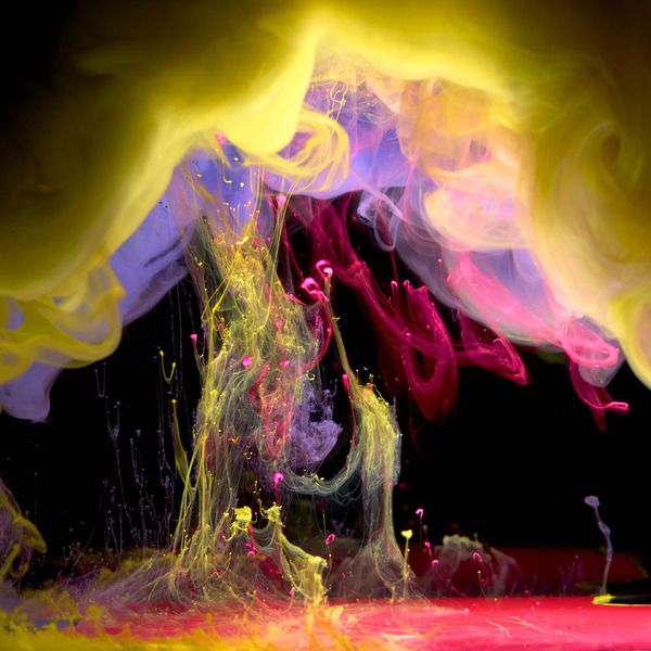 Макро фото капель краски в воде (14 фото)